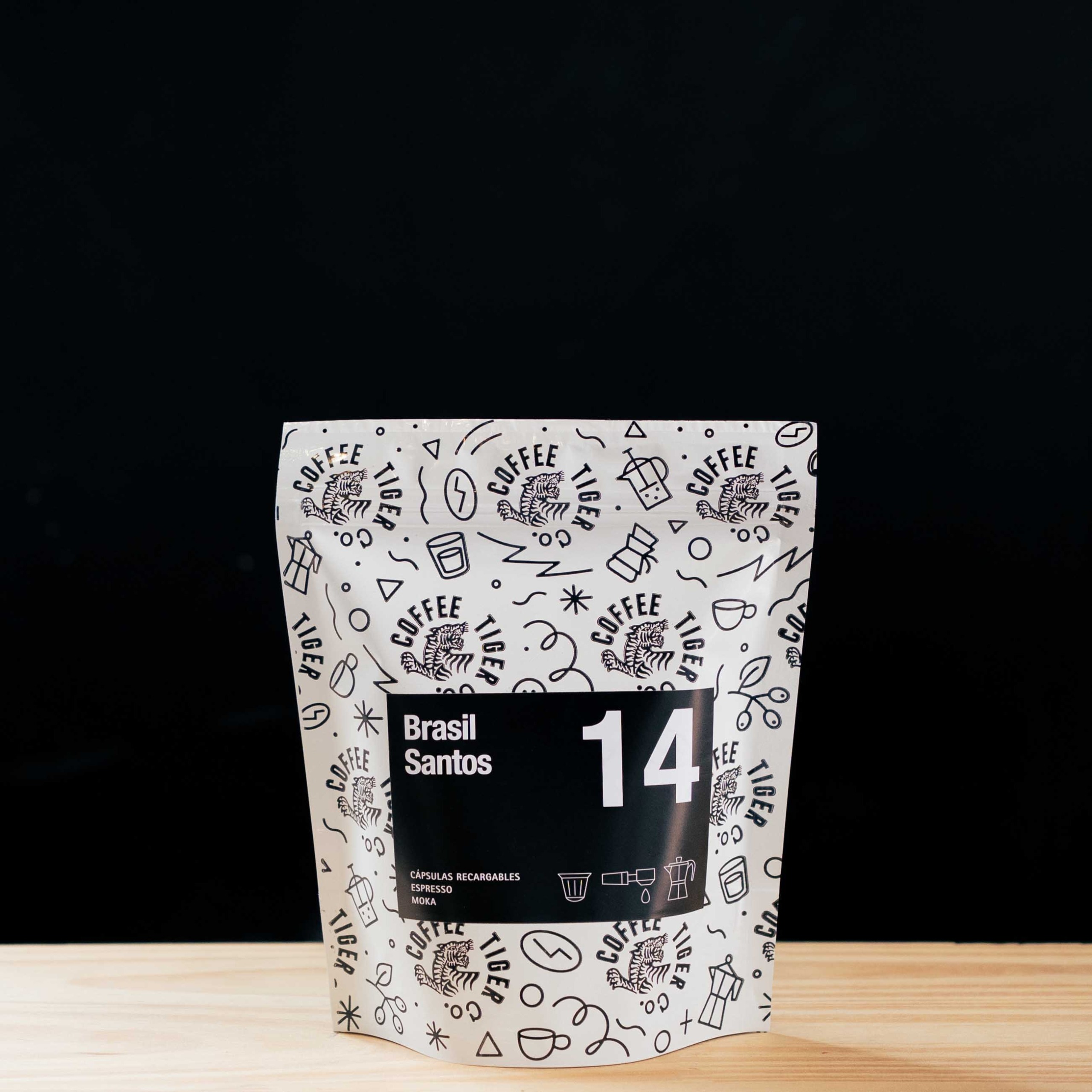 14 Brasil Santos Bourbon - Coffee Tiger Co