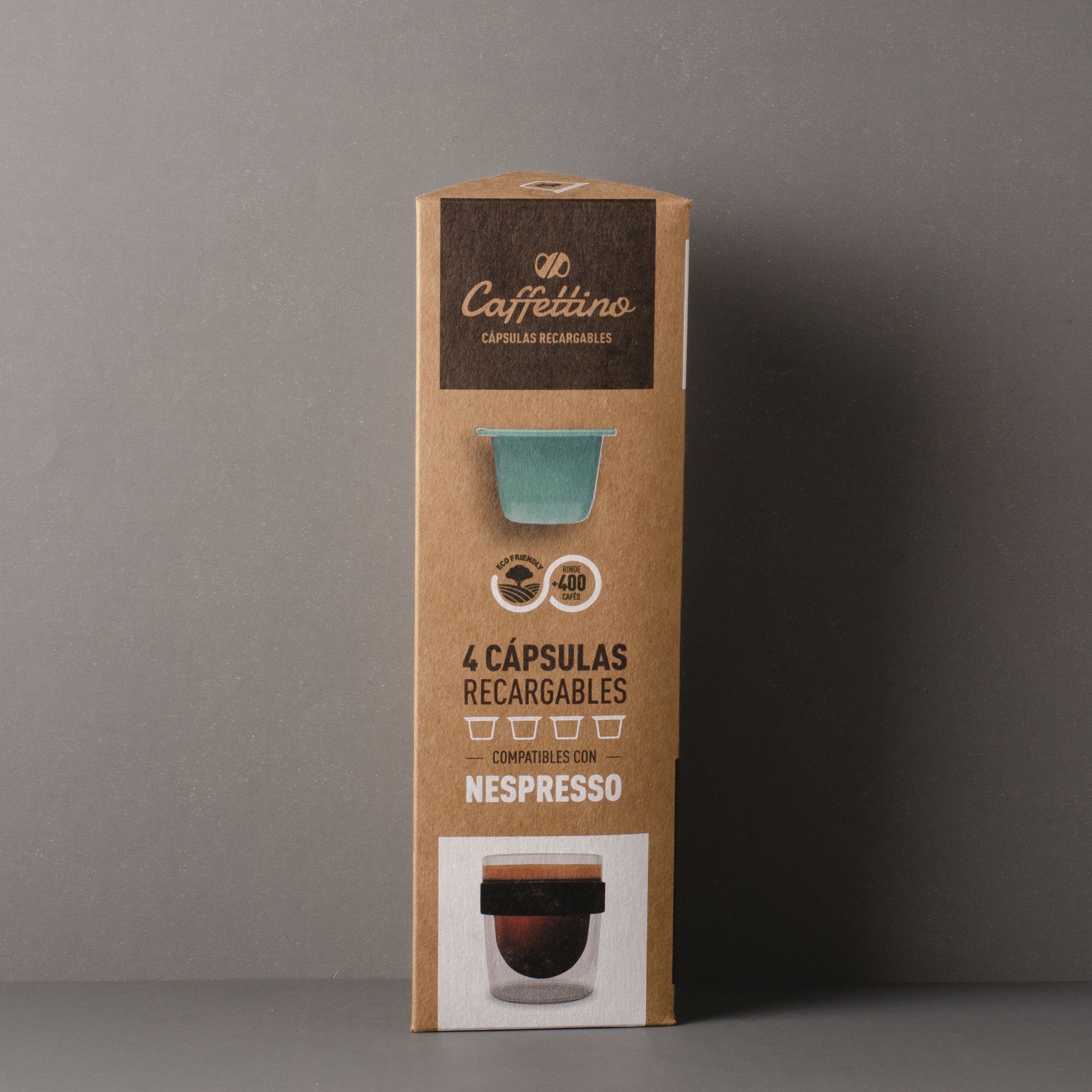 Combo 4 Capsulas recargables para Nespresso y Café de Especialidad