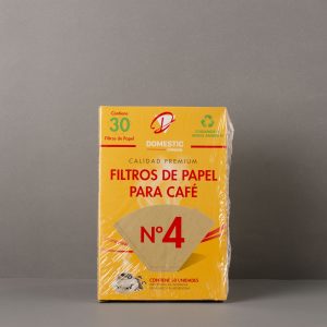 Filtros de papel N° 4 x 30 u - Domestic